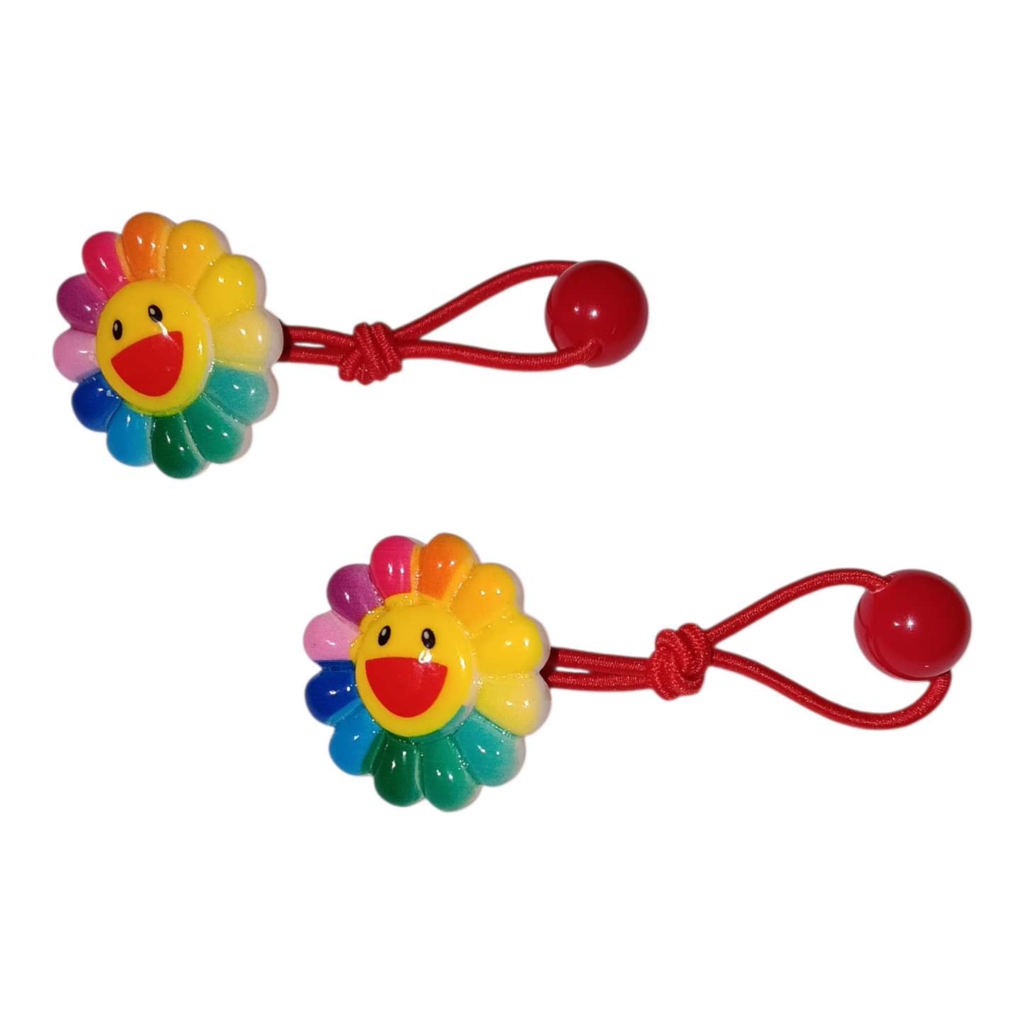 Smiling Flower Hair Ties