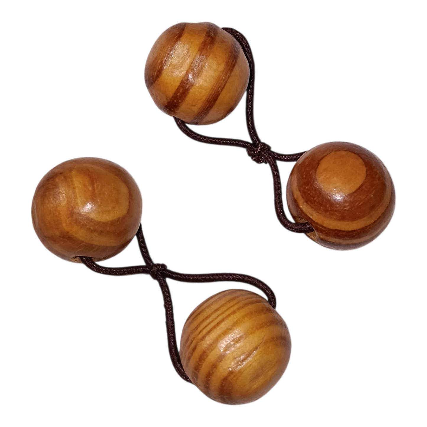 Boho or African Style Wooden Hair Balls