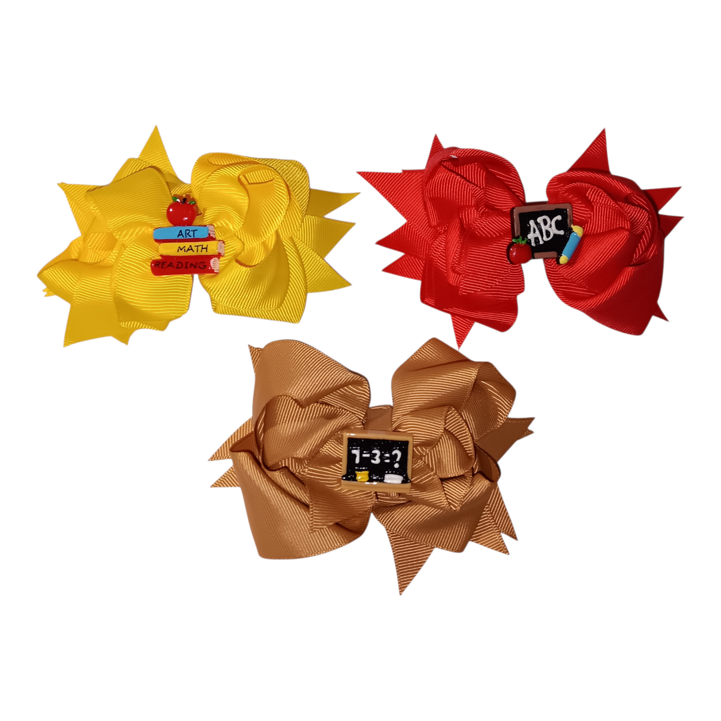5" Back to School Boutique Hair Bow