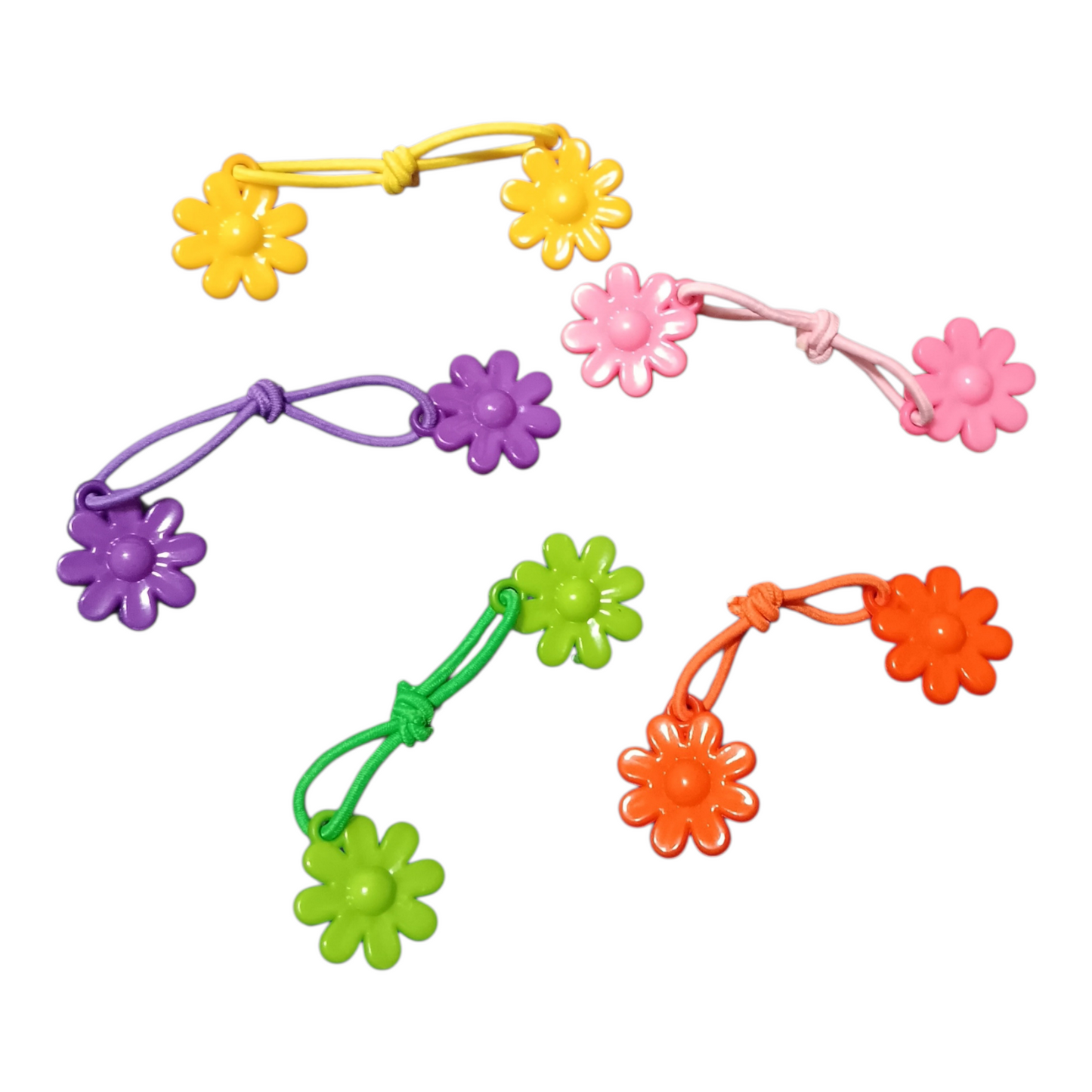 Set of Flower Hair Ties