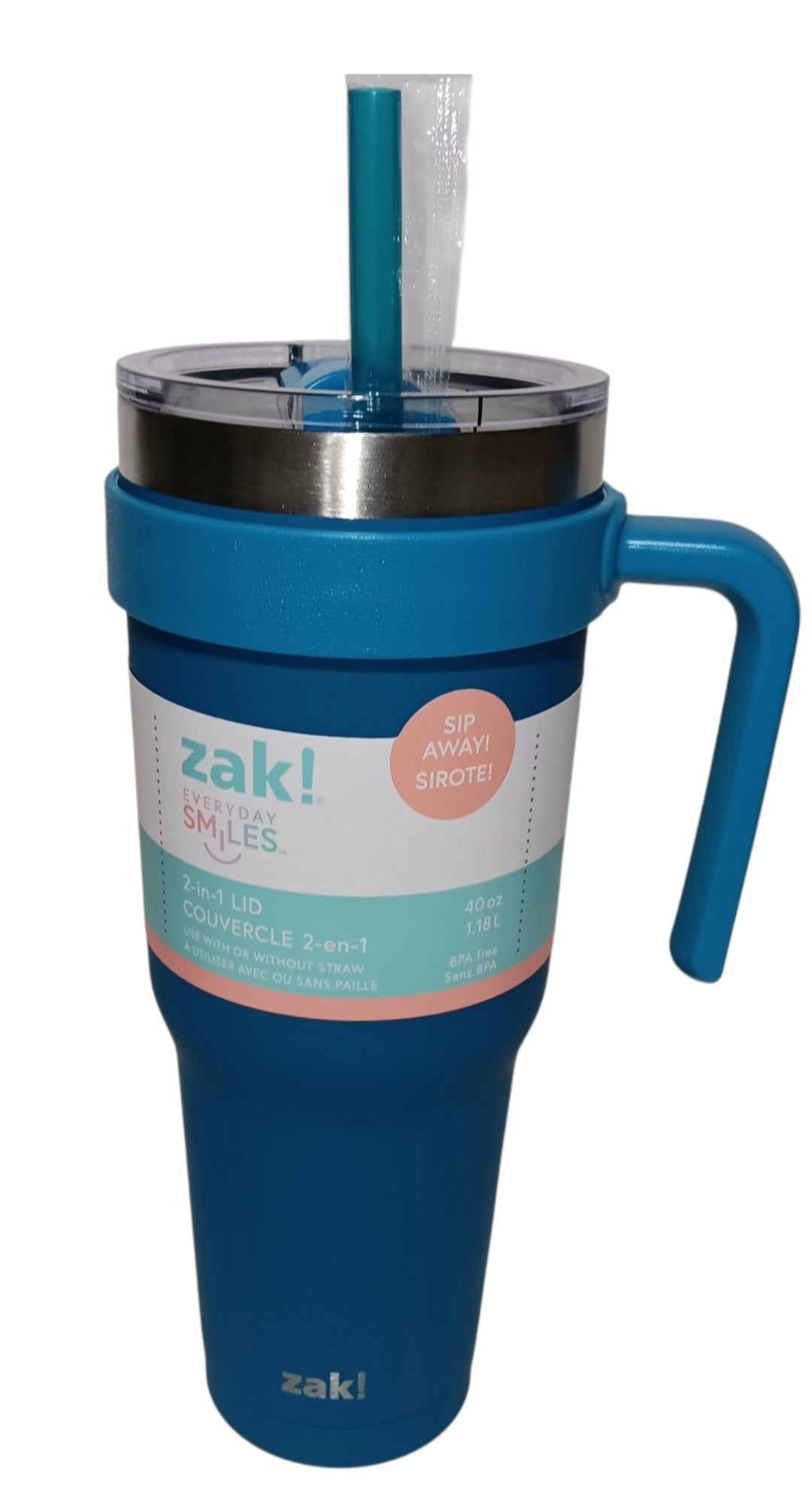 Zak! 2-in-1 Lid 40oz Tumbler