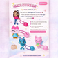 Gabby's Dollhouse Hair Bobos Hair Ties (Kids Character Hair Ties)