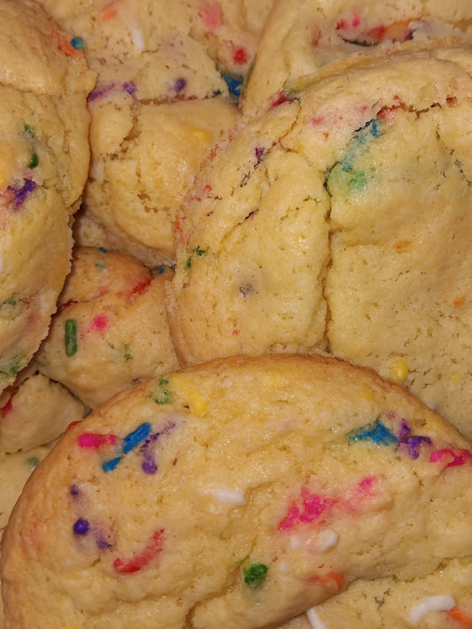 1/2 DOZEN BIRTHDAY CAKE COOKIES