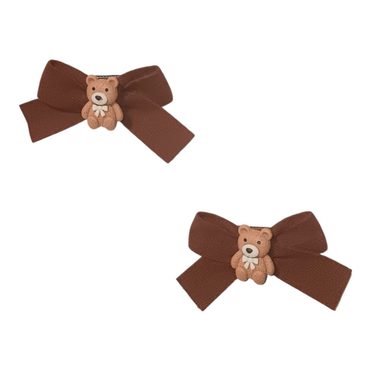 Set of Teddy Bear Hair Bows (II)