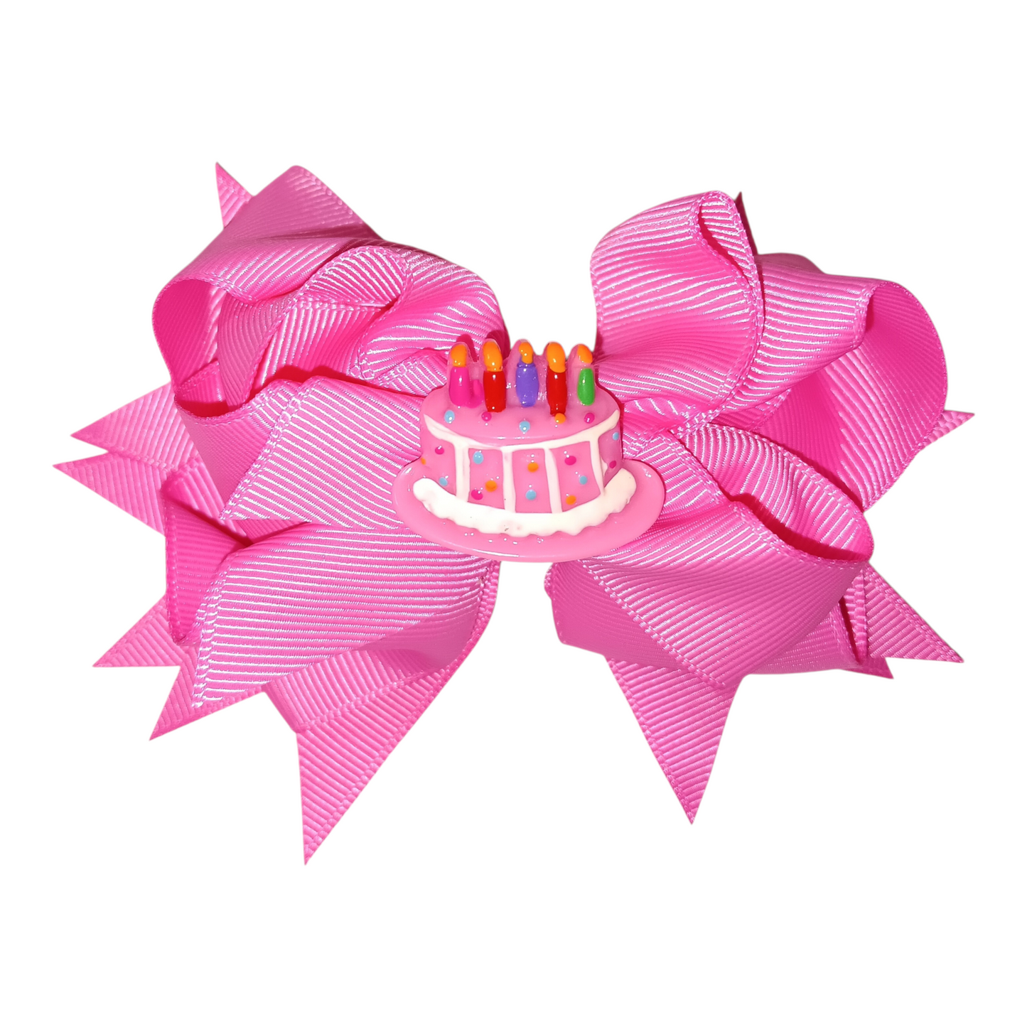 Girls Happy Birthday Boutique Style Hair Bow