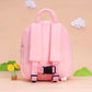 Girls' Pink Plush 13" Backpack Purse