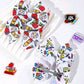 Set of Girls Back to School Hair Bows