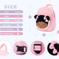 Girls' Pink Plush 13" Backpack Purse