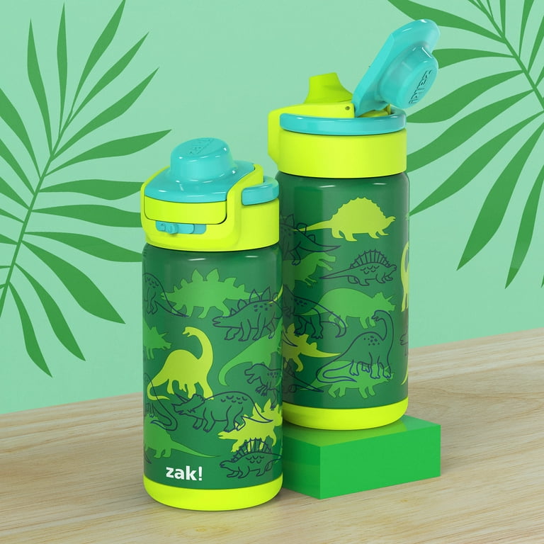 Zak! Dinosaurs-Leak-Proof Stainless Steel 14 oz Antimicrobial Tumbler