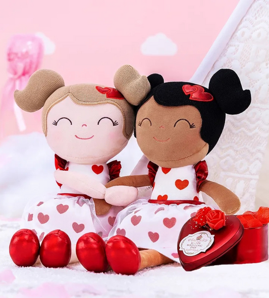 Sweet Valentine African American/Brown Plush Doll